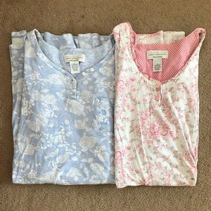 2 floral night shirts (XL)